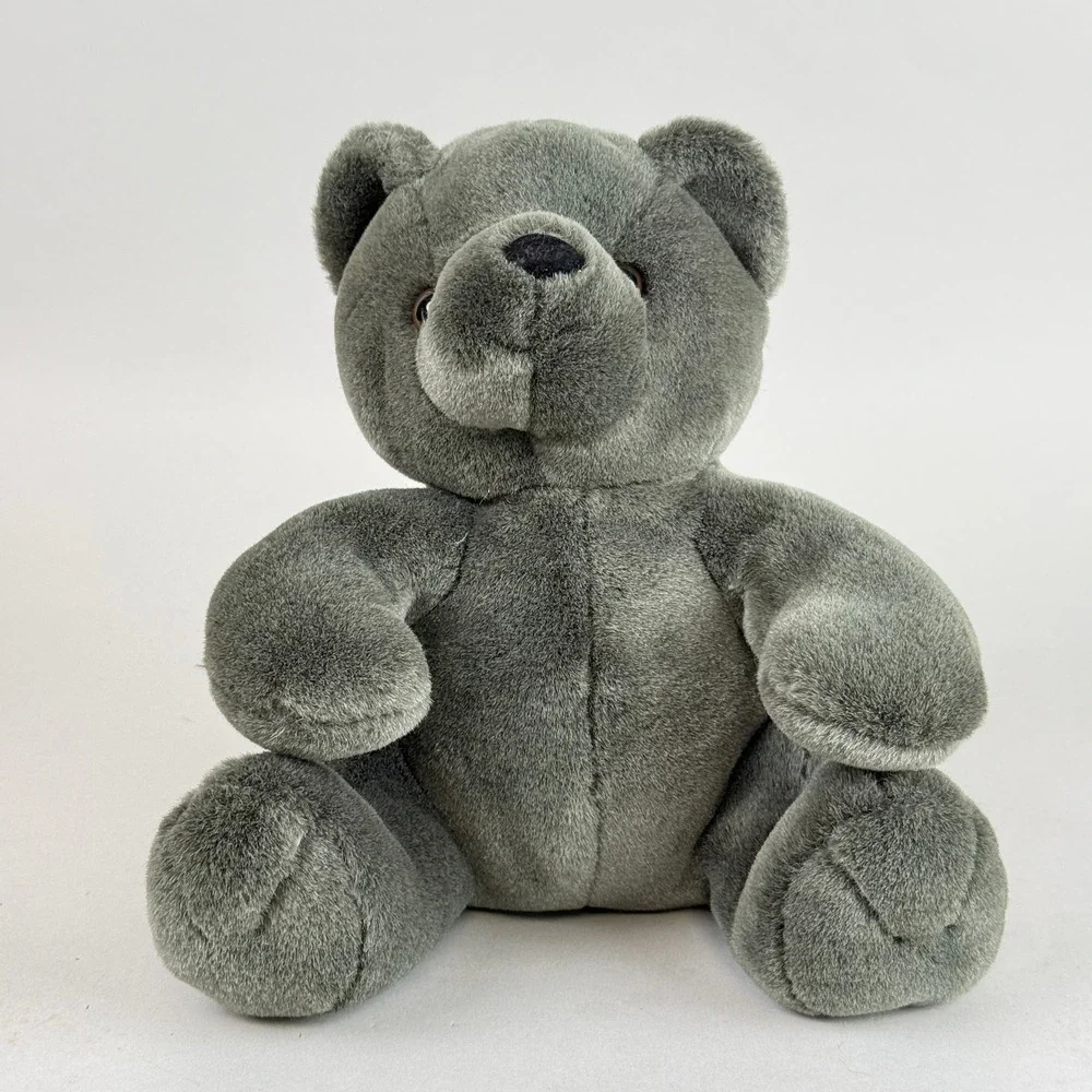 Kellytoy Teddy Bear Toy Gray Plush Stuffed Animal 10 Inch